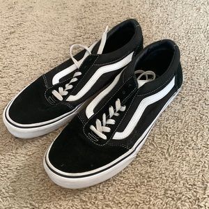 Black low top vans